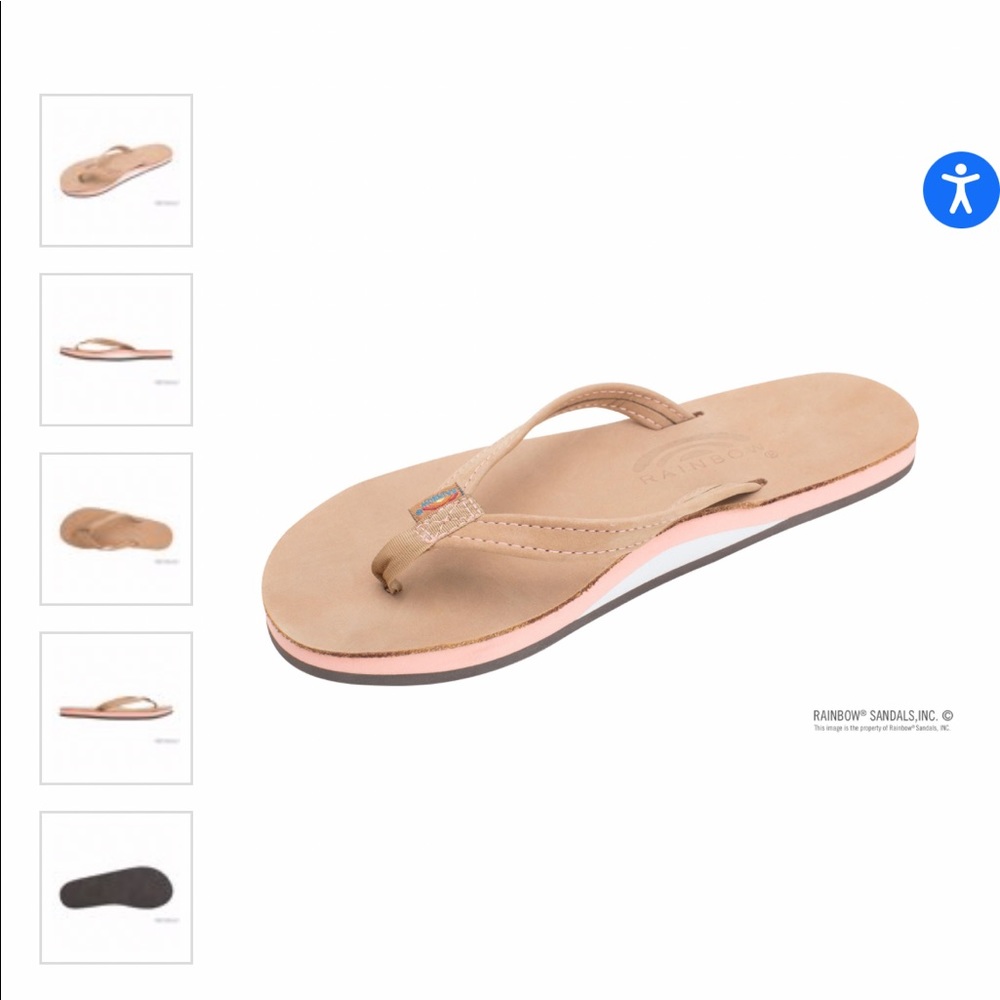 NWT Women’s Rainbow Sandals size L